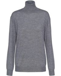 Prada - Roll-Neck Cashmere Jumper - Lyst