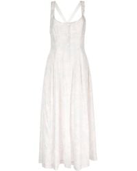 Philosophy Di Lorenzo Serafini - Abstract-Print Fluted Dress - Lyst