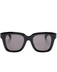 McQueen - Skull-Appliqué Square-Frame Sunglasses - Lyst