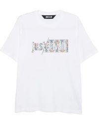 Just Cavalli - Floral-Print T-Shirt - Lyst