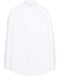 Balenciaga - Long-Sleeve Cotton Shirt - Lyst