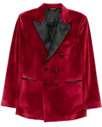 Reveres 1949 - Velvet Double-Breasted Jacket - Lyst