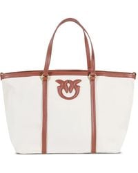 トートバッグ PINKO SS25 'Miranda' large shopping bag (104715A2G2 YL2Q) Miranda Shopper - Pinko