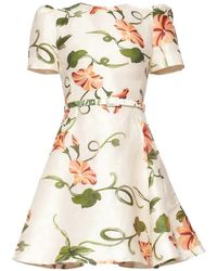 knee length dresses for ladies Aurelie Appliqué Short Sleeve Mini Dress main image 0