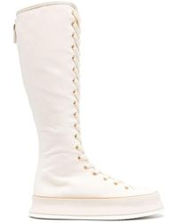 Max Mara - Canvas Lace-up Boots - Lyst