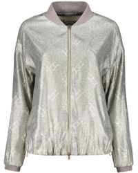 Herno - Monogram-Print Bomber Jacket - Lyst