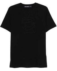 KARL LAGERFELD - Logo-Motif T-Shirt - Lyst
