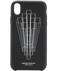 Marcelo Burlon IPhone XR-Hülle mit grafischem Print - Schwarz