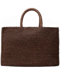 LIE STUDIO - Large The Charlotte Raffia Tote Bag - Lyst