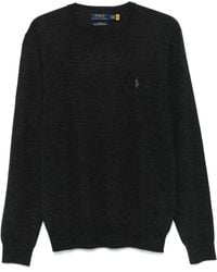 Polo Ralph Lauren - Charcoal Wool Sweater - Lyst