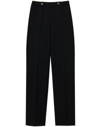 Twinset - Straight-Leg Cady-Texture Trousers - Lyst