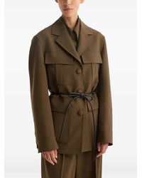 Rohe - Safari Button-Up Wool Jacket - Lyst