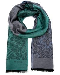Etro - Floral paisley print scarf - Lyst