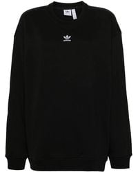 adidas - Trefoil-Logo Cotton Sweatshirt - Lyst