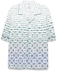 CASABLANCA - Frottee-Hemd Mit Monogramm-Farbverlauf - Lyst