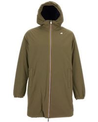 K-Way - Jacob St Warm Hooded Zip-Up Jacket - Lyst