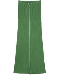 Jil Sander - Gerippter Rock - Lyst