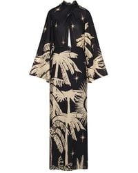 Johanna Ortiz - Primera Vez Jurk Met Flared Mouwen En Print - Lyst