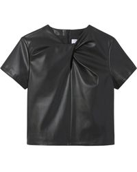 Proenza Schouler - Twist-Detail Short-Sleeved Top - Lyst