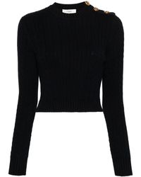 Chloé - Cotton Sweater Golden Braids - Lyst