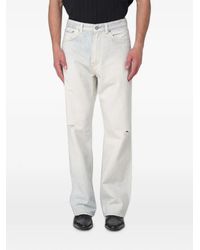 Our Legacy - Third Cut Wide-Leg Distressed Jeans - Lyst