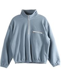 Rier - Sweat En Polaire À Col Zippé - Lyst