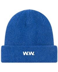 WOOD WOOD - Gerippte Beanie - Lyst