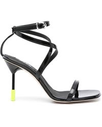 MSGM - 95mm Leather Sandals - Lyst