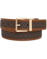 MICHAEL Michael Kors - Logo-Print Reversible Belt - Lyst