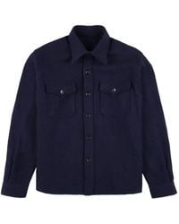 Fortela - Brushed Front Pocket Overshirt - Lyst