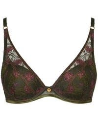 Aubade - Sound Of Heart Embroidered Plunge Bra - Lyst