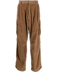 Moncler - Pantalon en velours côtelé à coupe ample - Lyst