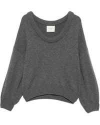 Lisa Yang - Doria Scoop-Neck Long-Sleeve Sweater - Lyst