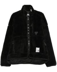 Maison Mihara Yasuhiro - Fleece Zip-Up Jacket - Lyst