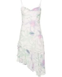 Claudie Pierlot - Floral-print Asymmetric Midi Dress - Lyst