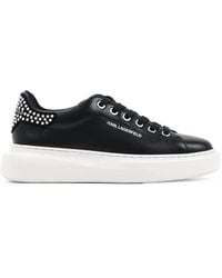 KARL LAGERFELD - Stud-Embellished Chunky-Sole Sneakers - Lyst