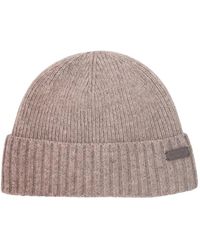Barbour - Gerippte Carlton Beanie - Lyst
