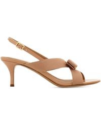 Ferragamo - 50Mm Vara Bow Slingback Sandals - Lyst