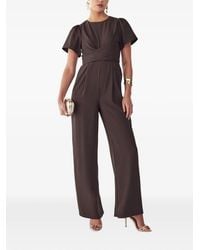 ST MRLO - Twist-Detail Short-Sleeve Jumpsuit - Lyst