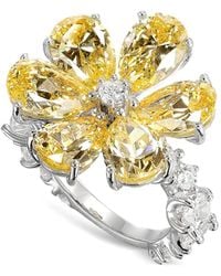 Anabela Chan - 18K And Rhodium Vermeil Marguerite Daisy Lab-Grown Diamond Ring - Lyst