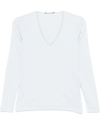 Fabiana Filippi - V-Neck Long-Sleeved Sweater - Lyst