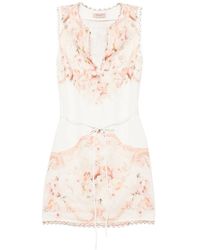Twinset - Minikleid Mit Blumen-Print - Lyst