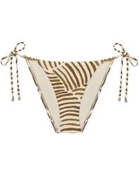 ViX - Abstract-Print Tie-Side Bikini Bottoms - Lyst