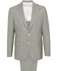 Eleventy - Double-breasted Pinstripe Suit - Lyst
