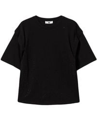 Twinset - Rhinestone-Embellished T-Shirt - Lyst
