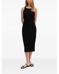 DKNY - Logo-Strap Sleeveless Midi Dress - Lyst