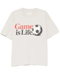 Melt - Football-Print T-Shirt - Lyst