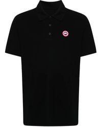 Canada Goose - Logo Cotton Polo Shirt - Lyst