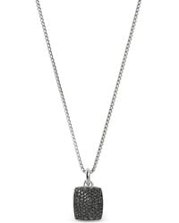 John Hardy - Sterling Tag Sapphire Necklace - Lyst