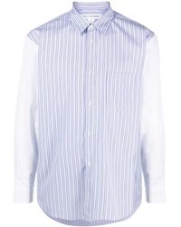 Comme des Garçons - Patch-pocket Striped Cotton Shirt - Lyst